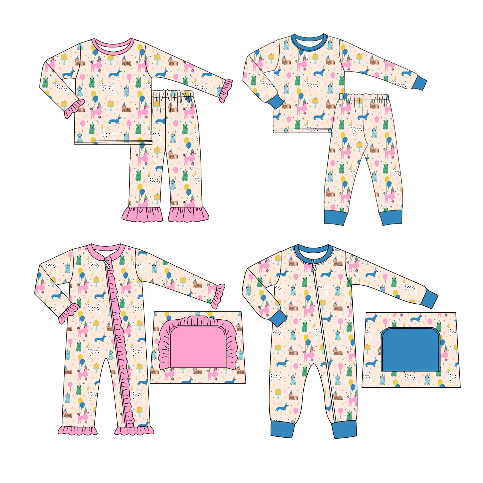 

Autumn new boys and girls long sleeve pants suit baby onesie boutique children's clothing wholesale