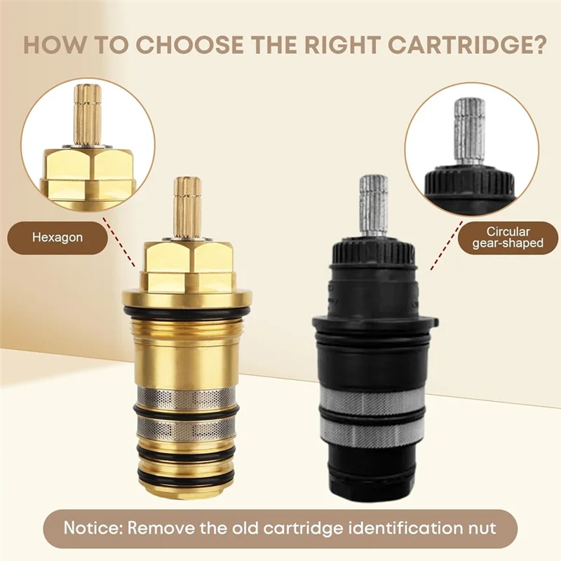 AT43-خرطوشة ترموستاتي نحاسية 94282000 3/4 بوصة لاستحمام Hansgrohe Ecostat لصمامات الدش البيئية وحشو الحوض #5