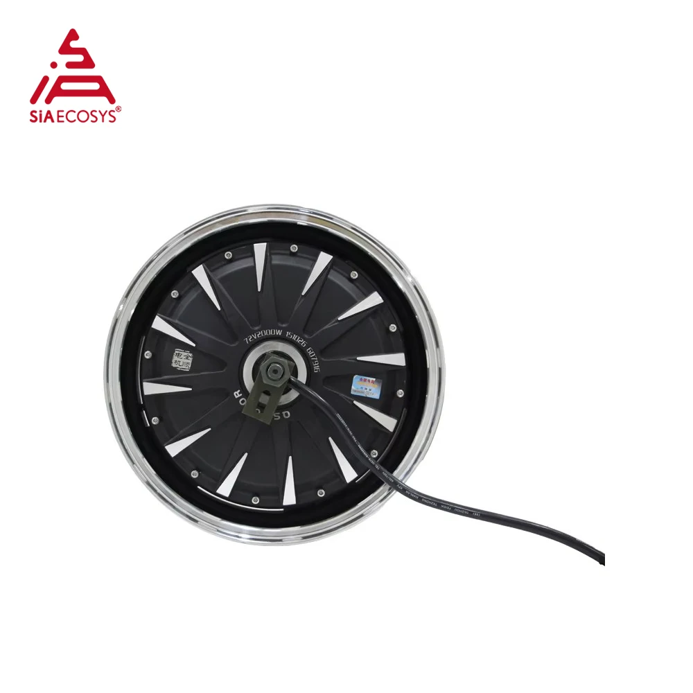 QSMotor QS260 V1.12 2000W Hub Motor 13x3.5 Inch 48V 72V 60KPH BLDC In-Wheel Electric Scooter E-Scooter Conversion Kit High Power