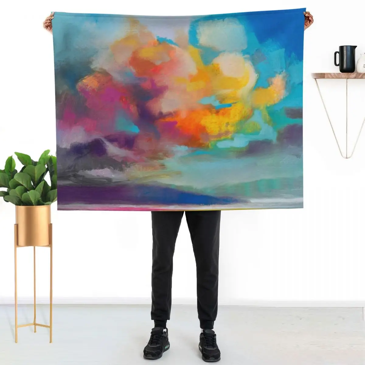 Vapour Throw Blanket Lightweight Cozy Blanket for Bed Sofa