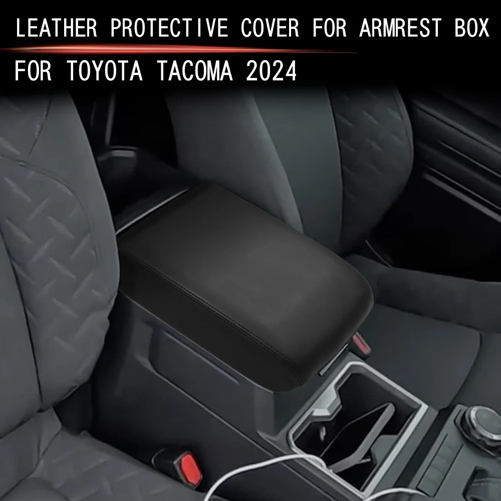 

PU Leather Car Center Console Armrest Cover Mat Pad Fit for Toyota Tacoma 2024