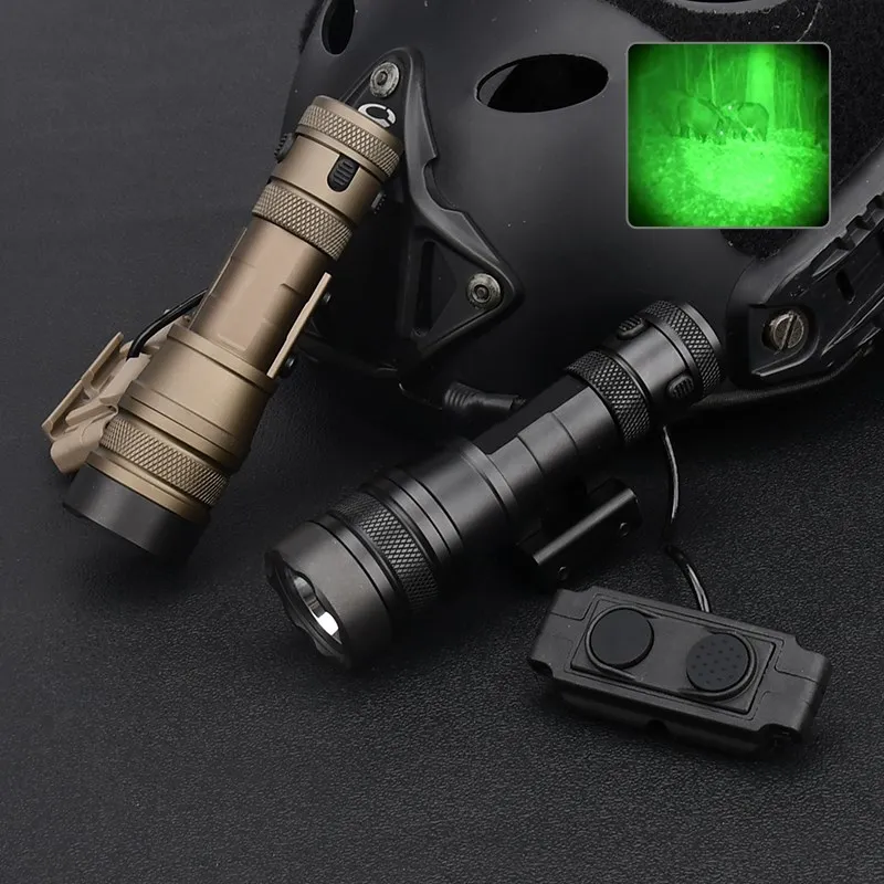 WADSN Metal REIN 1.0 Mic Flashlight 850nm IR Led Tactical Weapon Scout Light Airsoft Hunting Lamp Fit Picatinny Momentary 