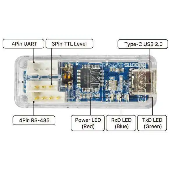 

DYNAMIXEL Starter Kit U2D2 Communication Converter Servo USB Conversion Interface TTL, RS485 Communication Converter