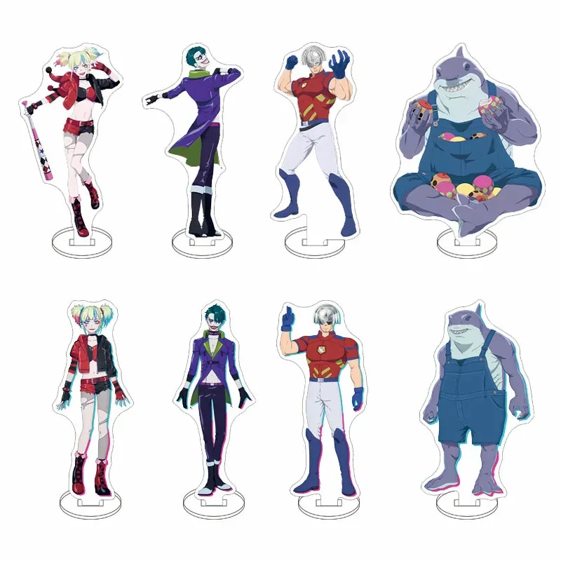 Anime Suicide Squad ISEKAI Acrylic Ornaments Clown Girl Figure Model Collections Children's Toys Decorative Accessories Dolls