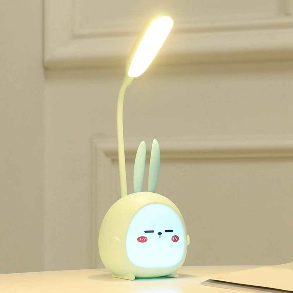 ABCL Tragbare LED-Schreibtischlampe, faltbares Licht, niedliche Cartoon-Schreibtischlampe, LED-Leselicht, augenschützendes Nachtlicht