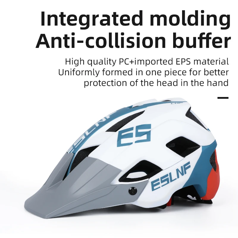 ESLNF Integrated Foam Molding Safety Helmet Multidimensional Cooling Lightweight Adjustable Cycling Helmet MTB Helmet Road Bike