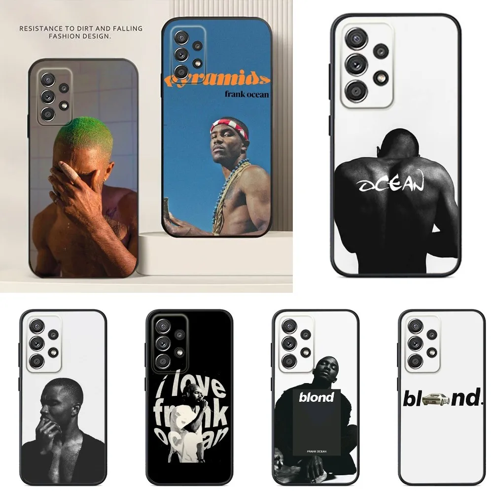 

Singer Frank Blonde Oceans Phone Case For Samsung S24,S23,S22,S21,S20,S10,S10E,S9 Ultra Plus FE Note 20 Ultra 10 9 Plus Case