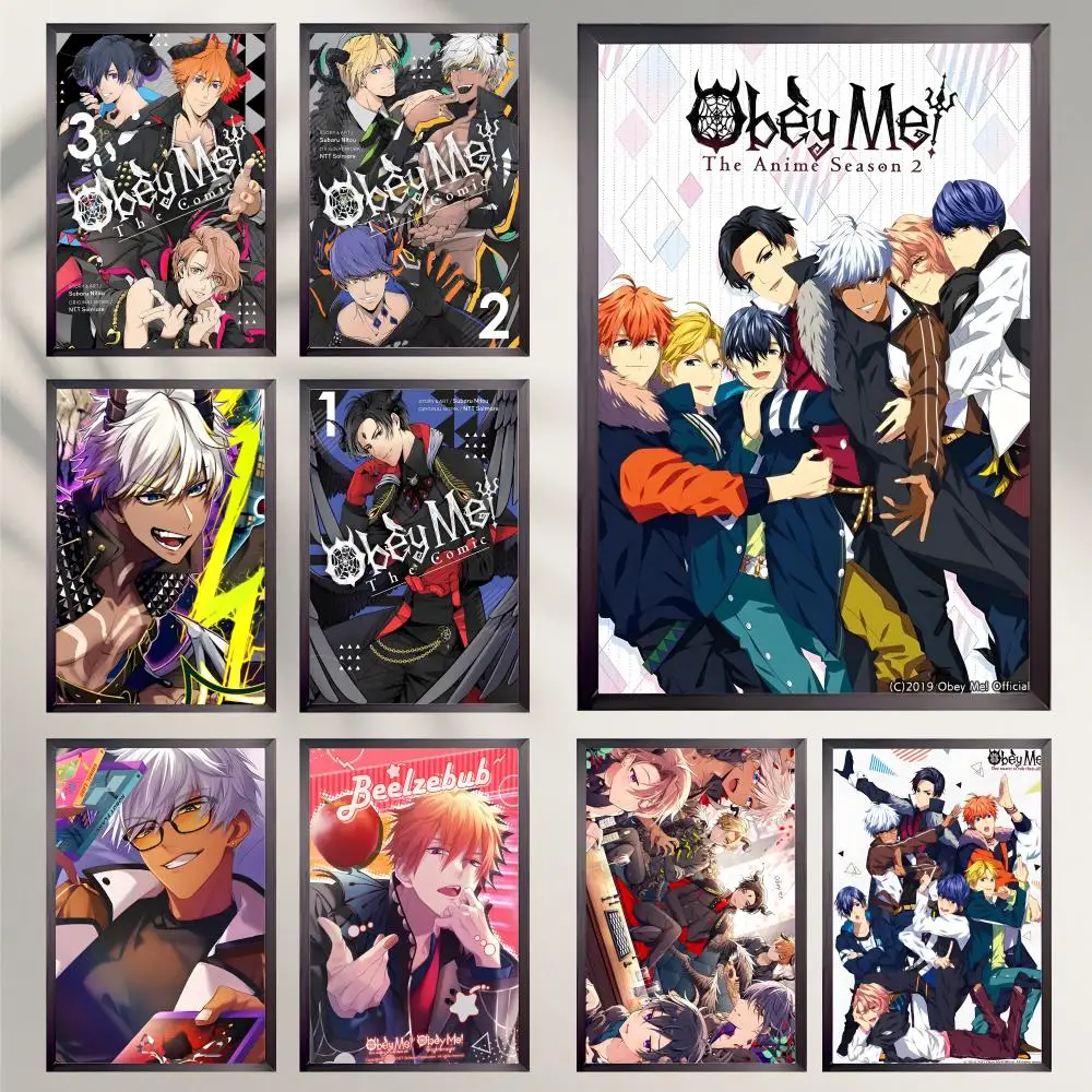 Popular Video Game O-Obey Me Poster HD Versatile Waterproof Wall Decor Self Adhesive Perfect for Any Room & Ideal Gift