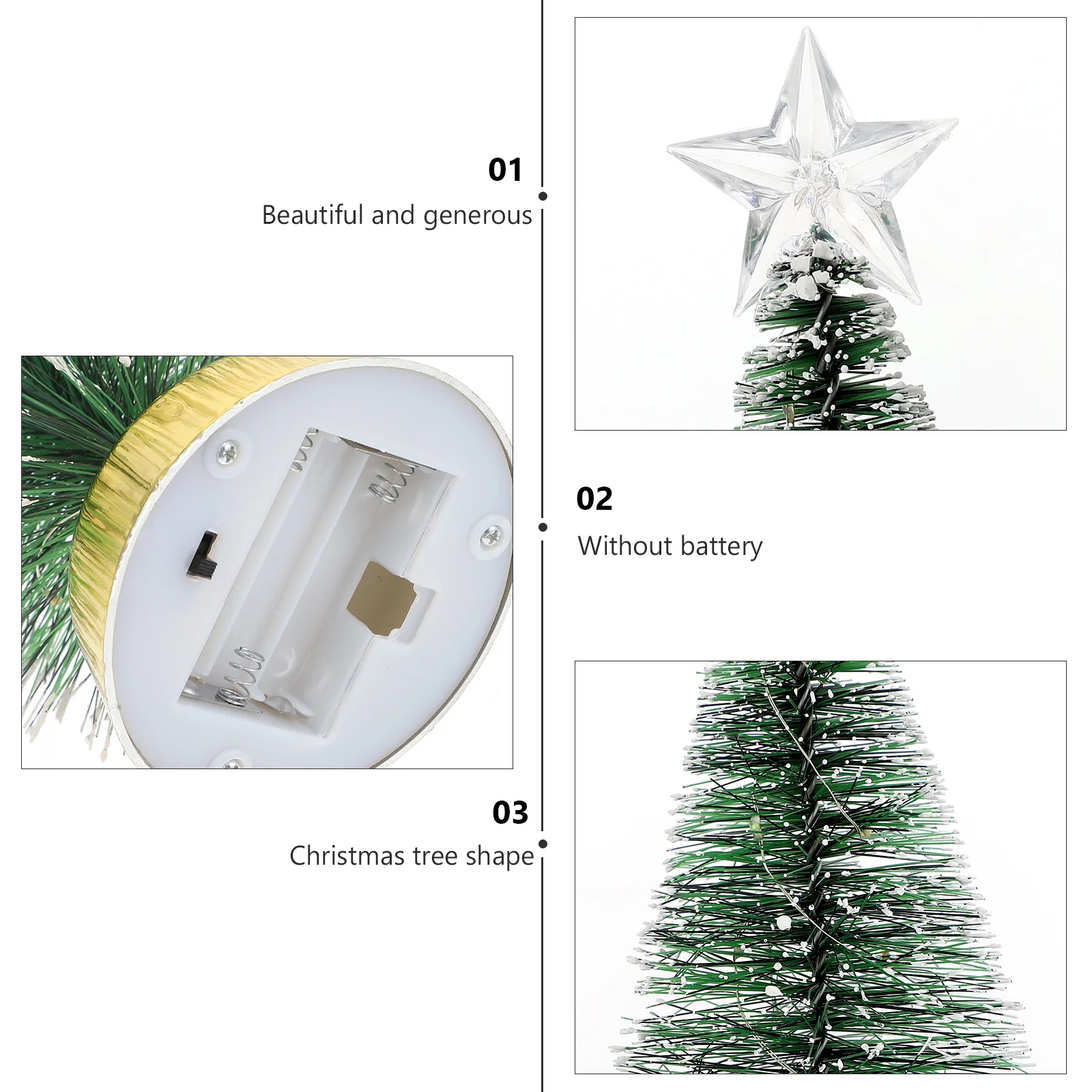 

Luminous Christmas Tree Decor Plastic Glowing Cedar Xmas Tree For Desktop Home Shop Bar Decoration Festival Gift Xmas Ornament