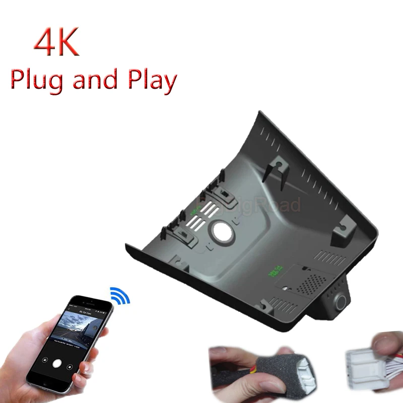 4K Plug And Play Car Wifi DVR Video Recorder Dash Camera Black Box For Cadillac IQ OPTIQ 2024 GT4 2024 2023 FHD 2160P