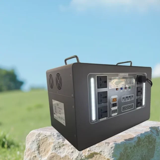 2000W Mobile Energy Storage Power Station Rechargeable Lithium Battery Outdoor Construction Emergency Backup Supply