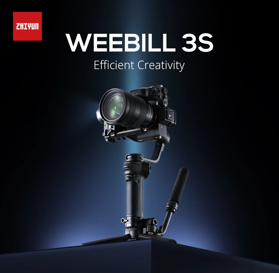 ZHIYUN Weebill 3S 3 S Camera Stabilizer 3-Axis Handheld Gimbal PD Fast Charge Quick Release for DSLR Cameras for Sony Canon