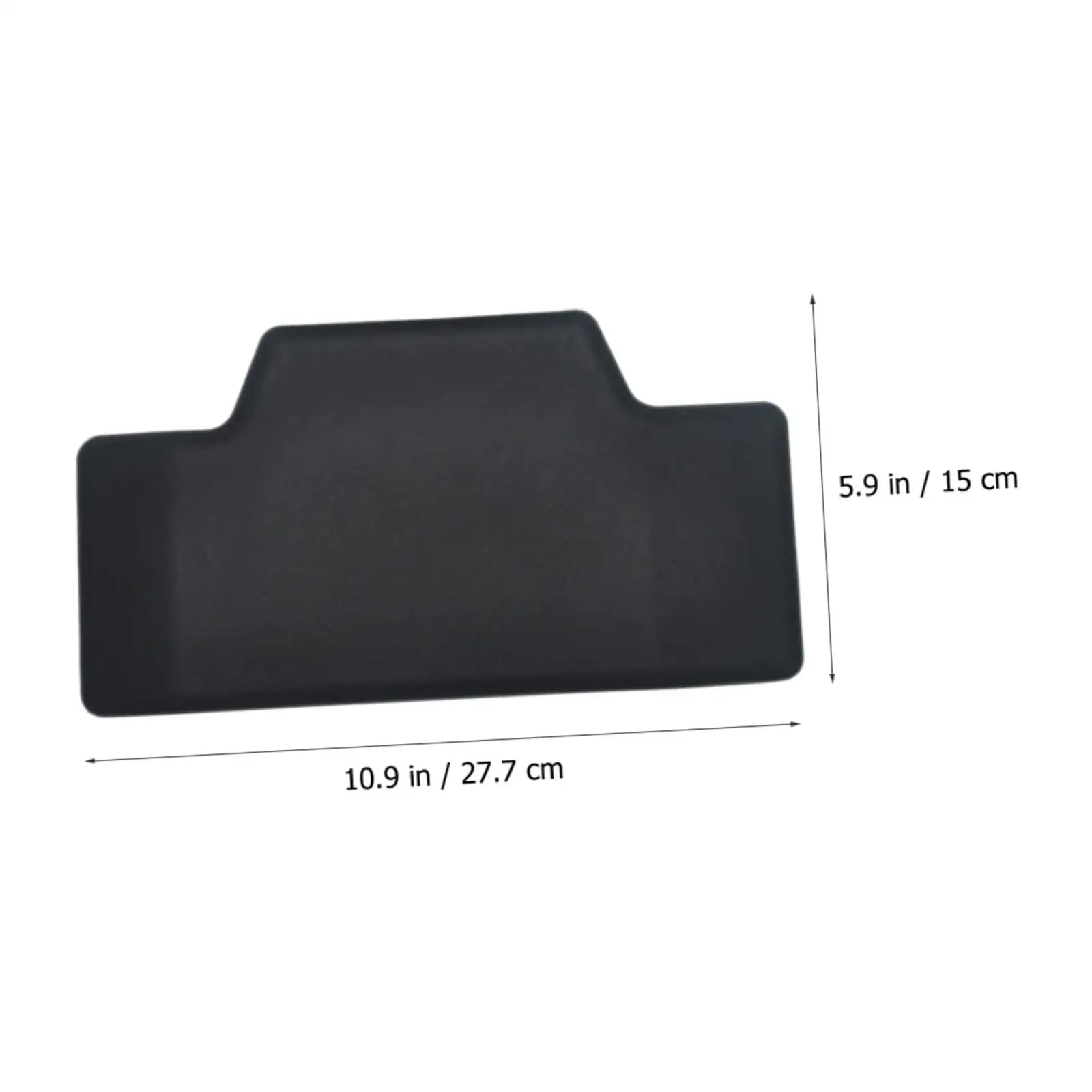 Motorcycle Trunk Back Pad PU Foam Black Large Area Split Design Comfortable Back Cushion for Vehicle Rear Seat Support