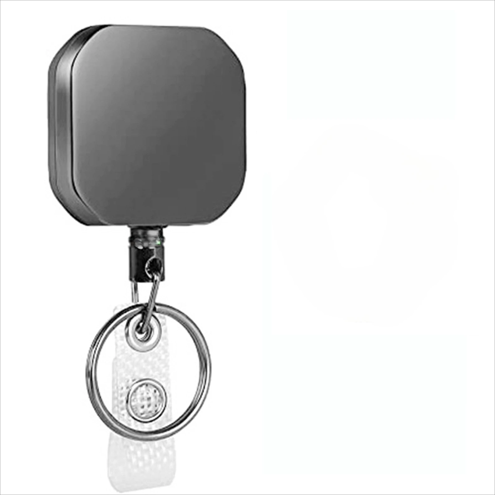 Anti-verlies en gemakkelijk te trekken gesp van intrekbare sleutelhanger riem badge reel clip vierkante accesorios para auto sleutelhanger - afbeelding 1