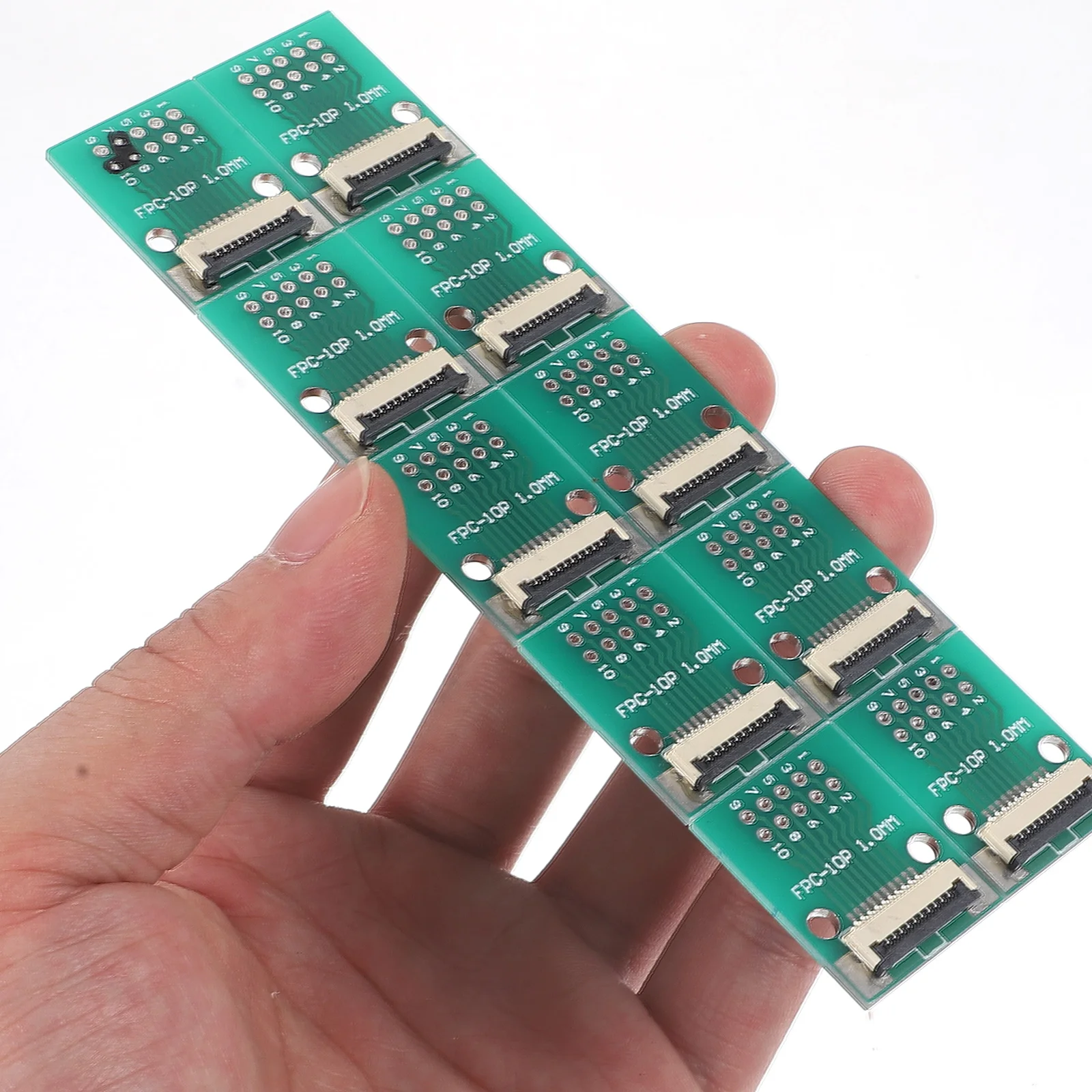 10P FPC Converter Boards 2 54 1 0mm Pitch Adapter Connector Boards PVC Material Easy Installation Digital Cameras Laptops LCD