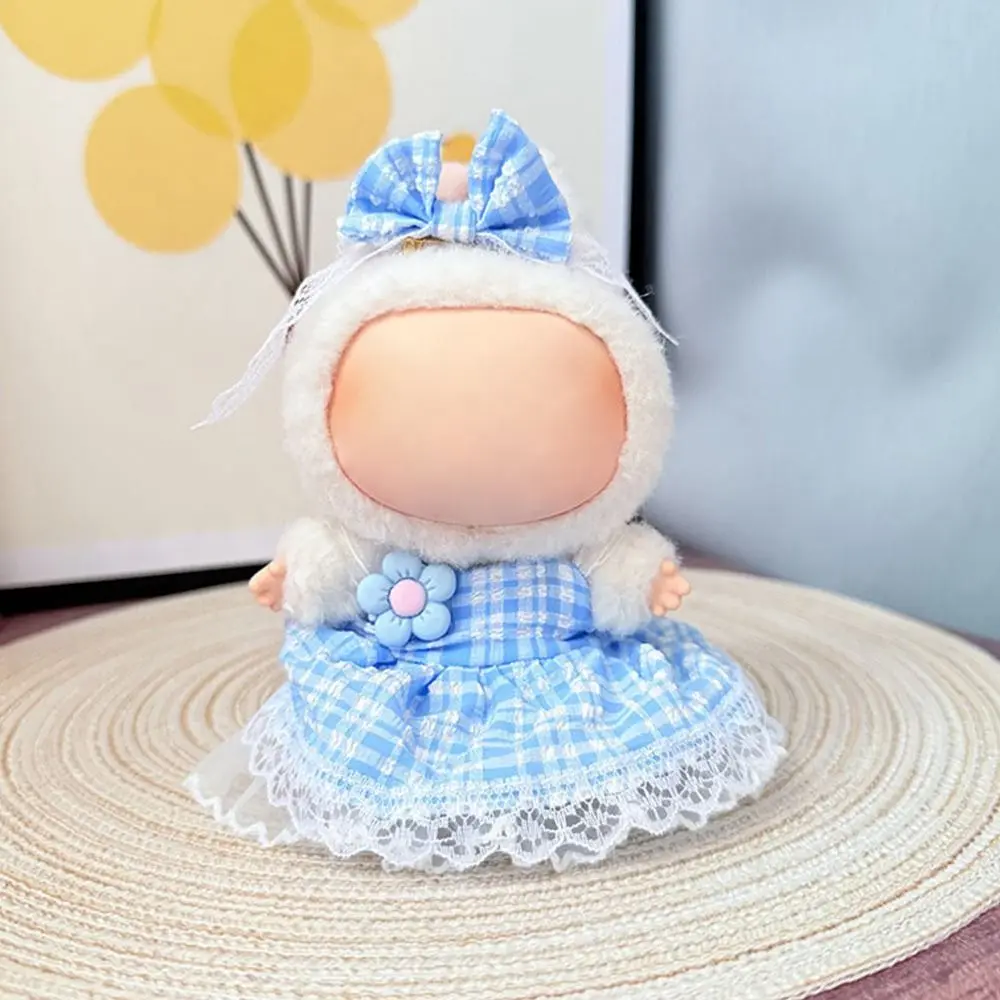 라부부 스커트용 캐주얼 핸드메이드, 다양한 스타일 교체 가능한 인형 스커트 DIY, 17CM 라부부 의상 매칭