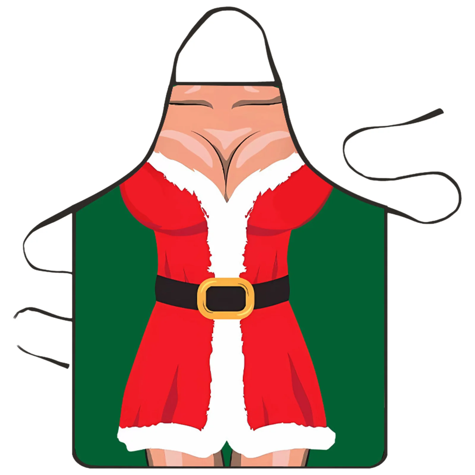 Fartuchy świąteczne damskie męskie do gotowania śmieszne niegrzeczne wodoodporne fartuchy z motywem Świętego Mikołaja do kuchni na Halloween