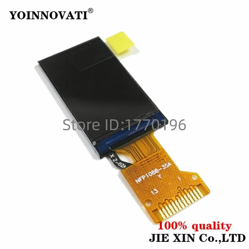 1.08 inch TFT LCD Display Module NV3001 128x220 Resolution SPI 13-Pin Solder Pad IPS Full Viewing Angle Long Bar Screen