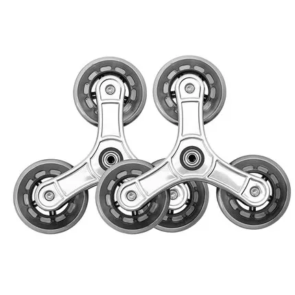 

Crystal l Rubber Plastic Wheel Metal Frame Tri-Wheel op Cart Climbing Stairs Wheel Home Storage Utili Cart