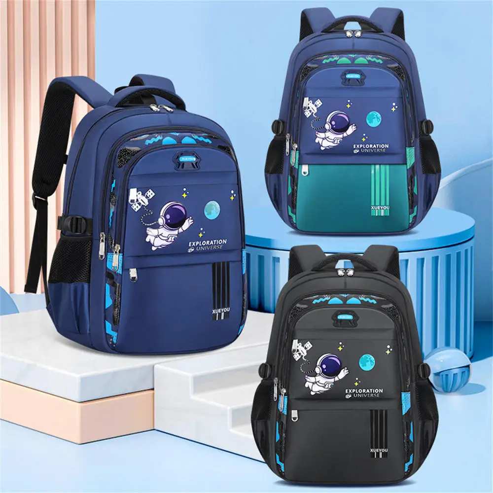 Kids Backpack Cartoon Astronaut Teenager Boys Girls Schoolbag 2023 Waterproof Backpack Large Capacity Primary Student School Bag