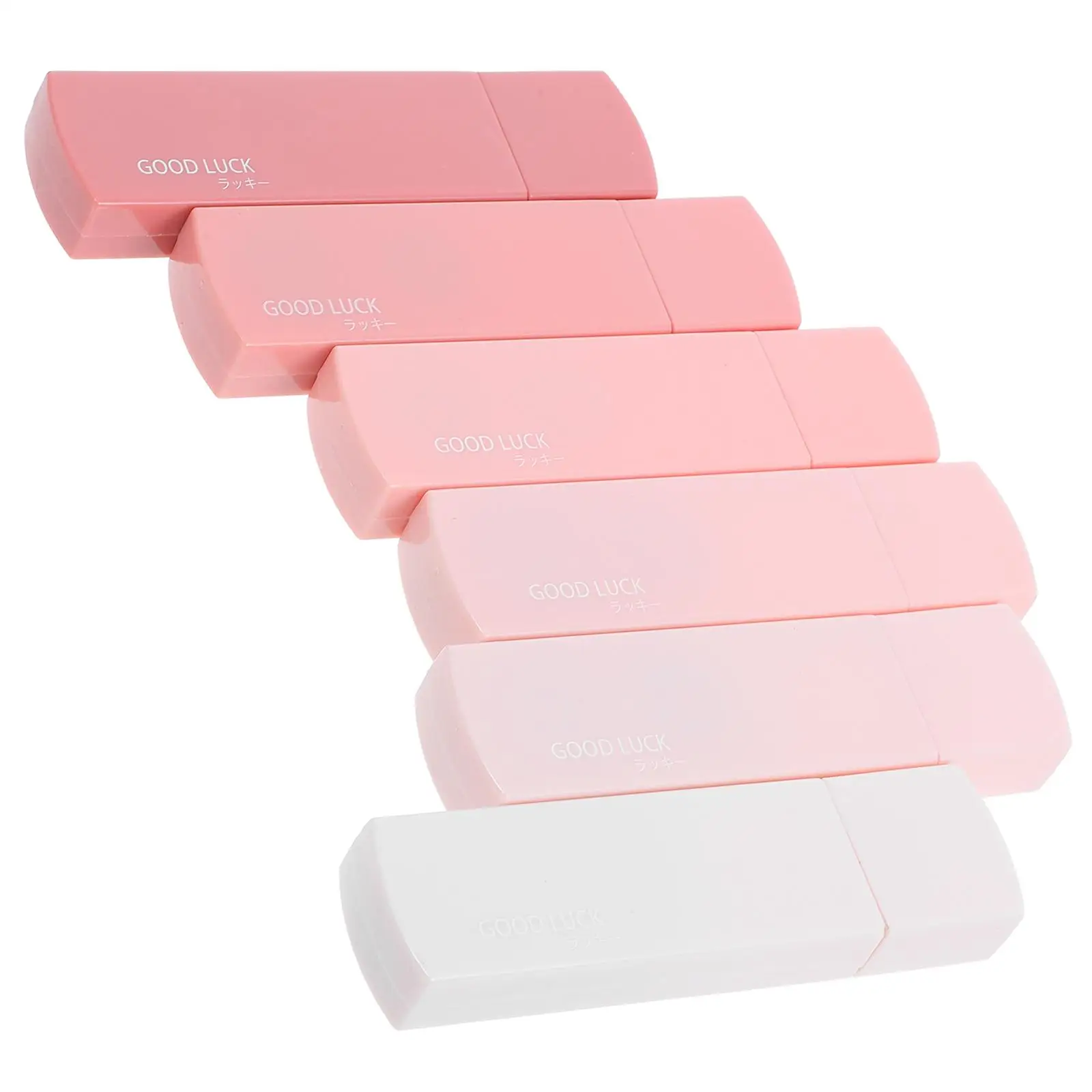 6pcs Correction Tape Large Capacity Rectangular Shape Reliable Adhesion School Supplies Students Stationary Write Out Adhesive