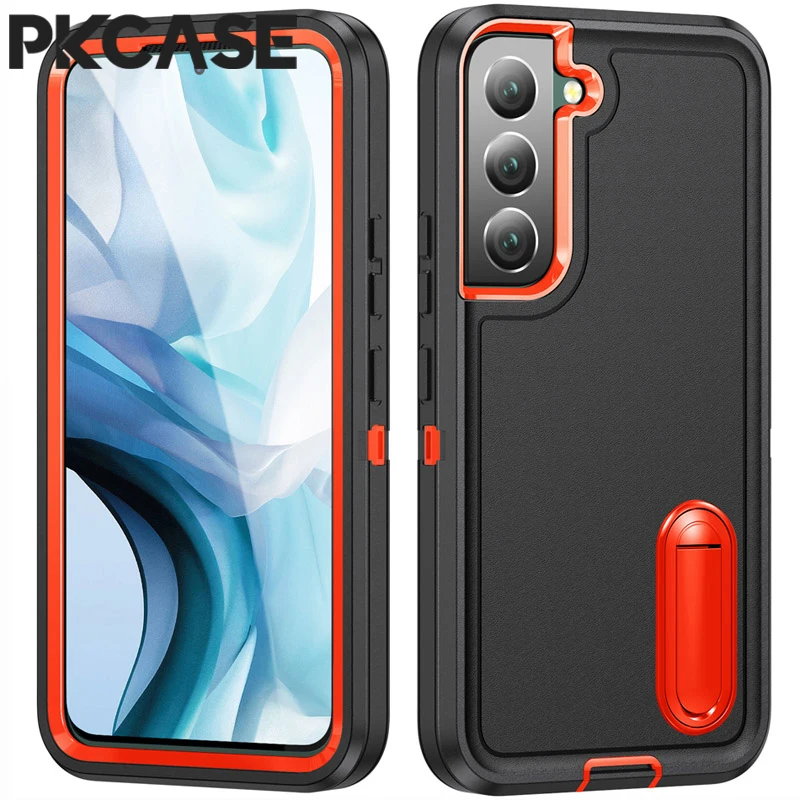 

PKCASE Shockproof Phone Case for Samsung Galaxy A54 A53 A13 4G 5G A04S Bracket Protection Cover