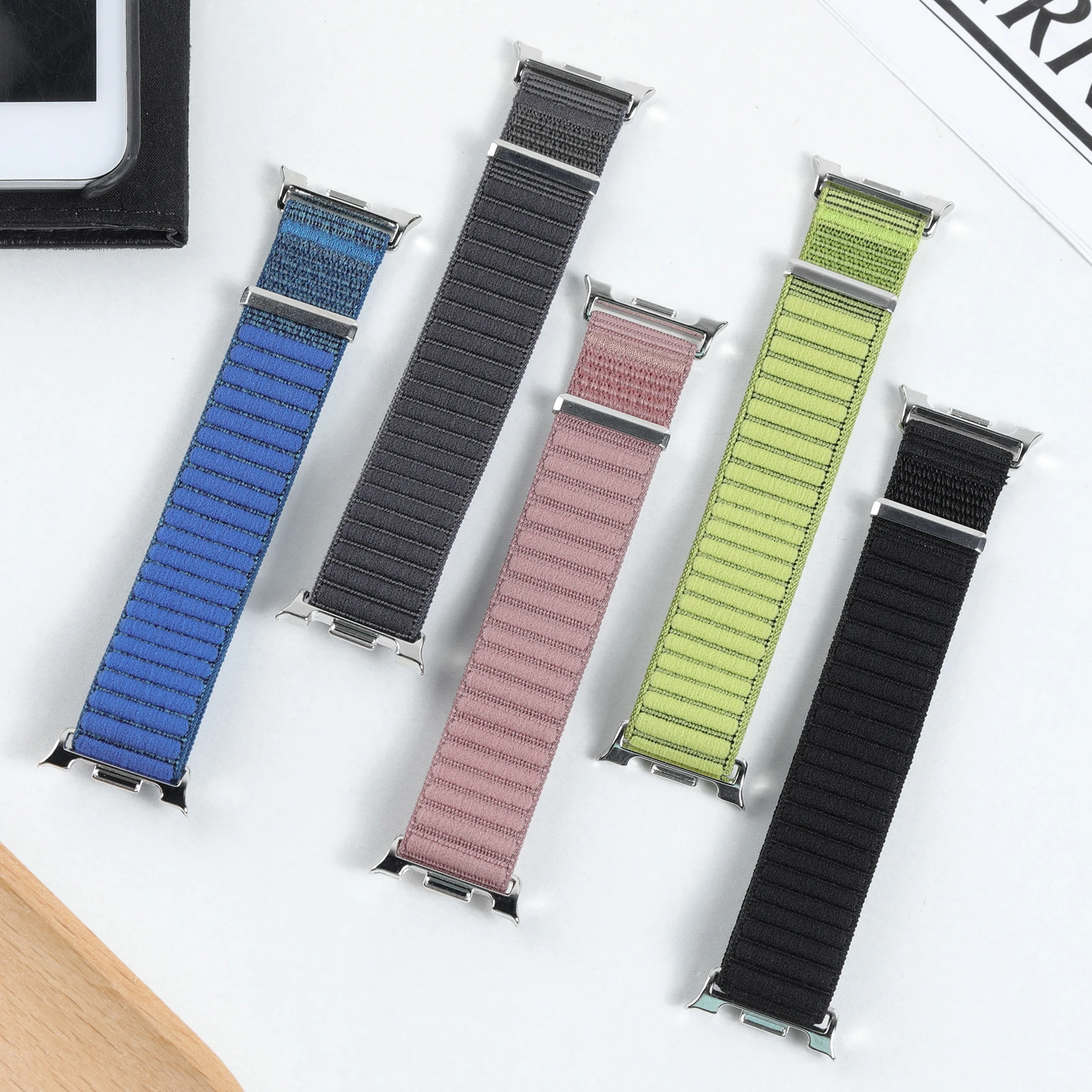 Нейлоновый ремешок с петлей для Samsung Galaxy watch 8/8 classic 46 мм 44 мм 40 мм Спортивный браслет ремень correa браслет Galaxy watch 8 Band