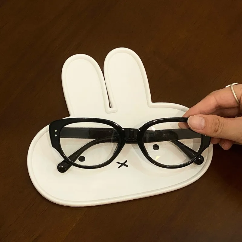 Nowa Taca Króliczek Miffy Kawaii na Biżuterię Okulary Dekoracje Biurko Prosty Schowek i Organizacja Zabawki Dziecięce