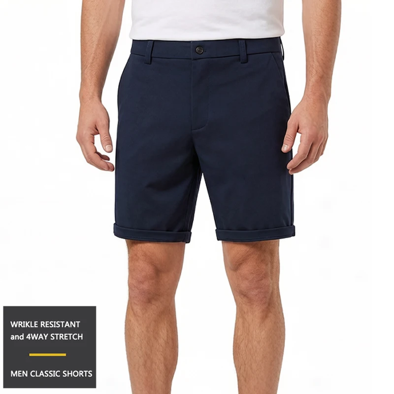 Mens Golf Shorts Quick Dry Casual Shorts Lightweight Summer Wrinkle Free Flat Front Stretch Bermuda Shorts