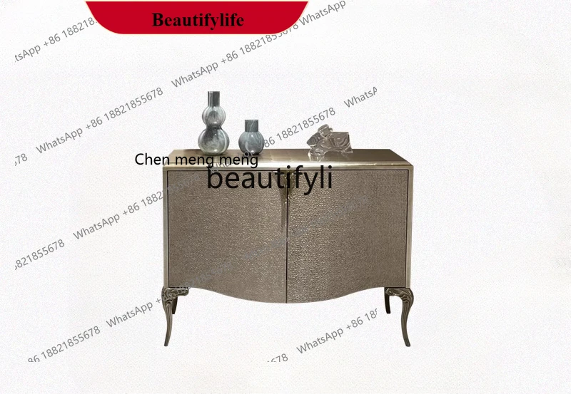 

G153 American light luxury solid wood porch cabinet, front door storage shoe cabinet modern living room advanced storage side ca