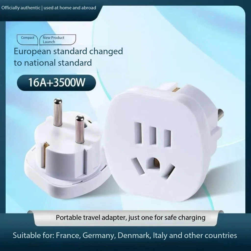 Universal Plug Converter & Socket Adapter-NFC Enabled 10A Copper Supports American European & British Standards for US Japan Use
