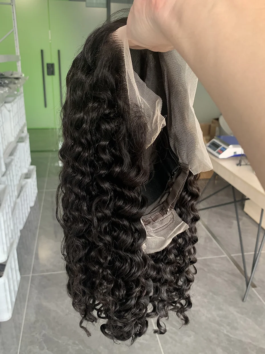 10 12 14 Inch Full 250 Density Bob Water Wave Human Hair Wigs Raw Vietnamese Wet and Wavy Lace Frontal Human Hair Wig 13x4 13x6