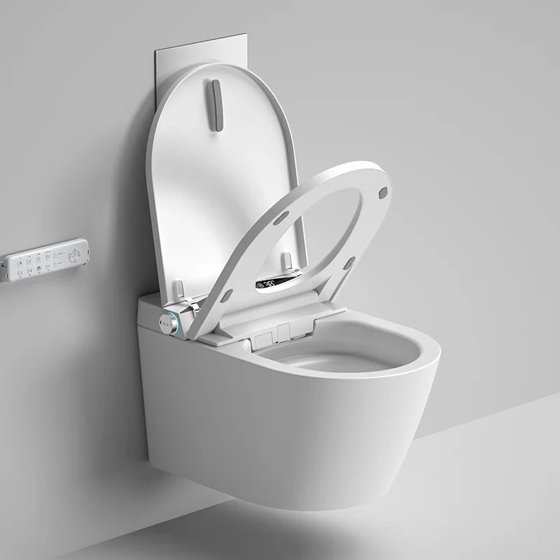 Wall Mounted Hanging Modern Heated Electric Commode Bidet Auto Open Intelligent Smart Toilet