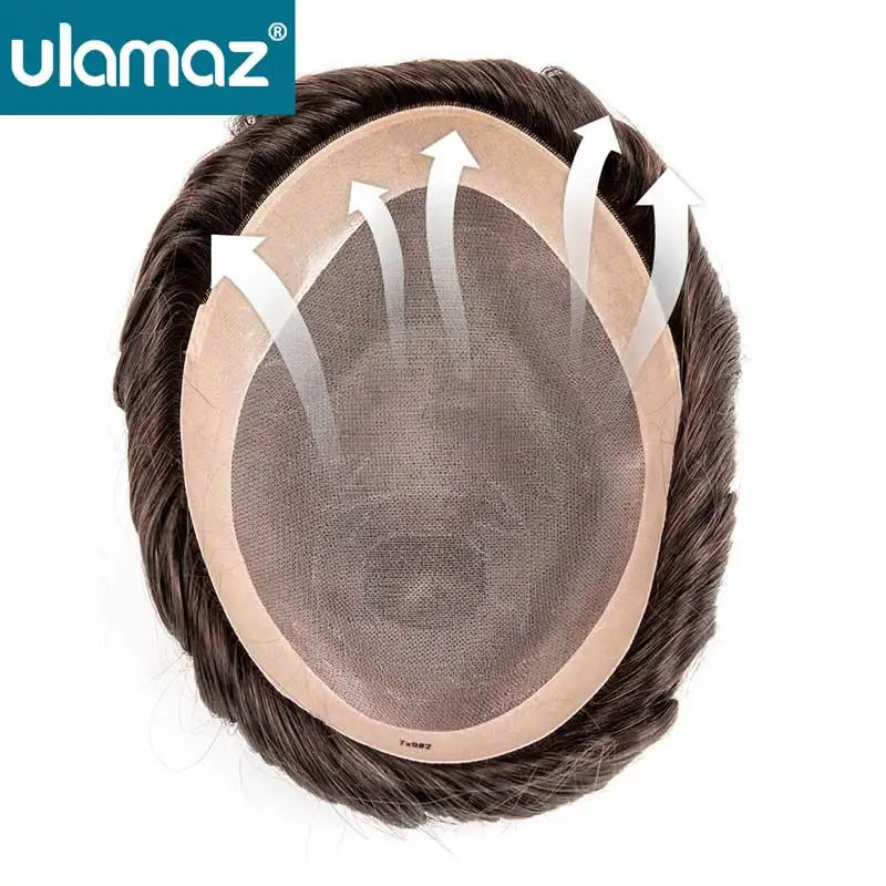 

Моно мужские парики, протез из человеческих волос для мужчин, прочный парик для волос, мужская дышащая система волос, моно мужской протез для волос, парик