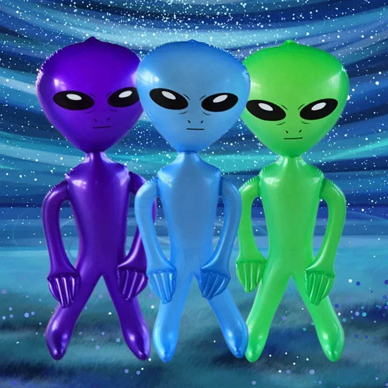 90cm/30.71 Inch Inflatable Alien Jumbo Alien Blow Up Toy for Party Decorations Birthday Halloween Theme Party