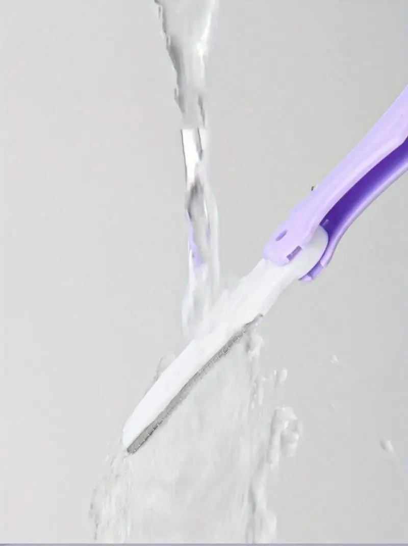 الحاجب التشذيب سكين الحاجب الوجه الحلاقة للنساء المهنية مقص حواجب مع مشط أداة قص الحواجب مكشطة الملحقات #3