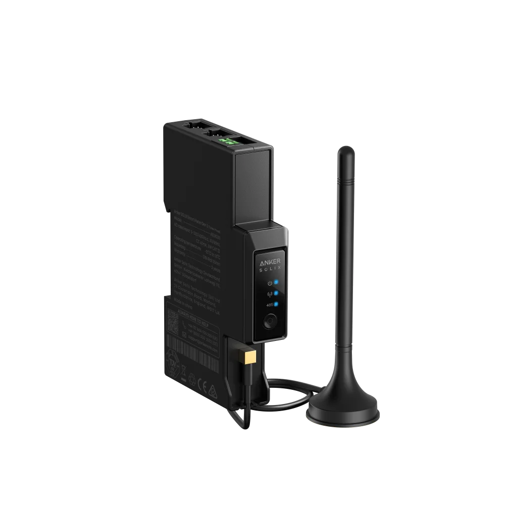 Anker SOLIX Smart Meter Gen 2 (Dreiphasig) WLAN, Bluetooth, RS-485, 10 Jahre Lebensdauer, 2 Jahre Garantie, Reaktion in wenigen Sekunden, Echtzeitüberwachung