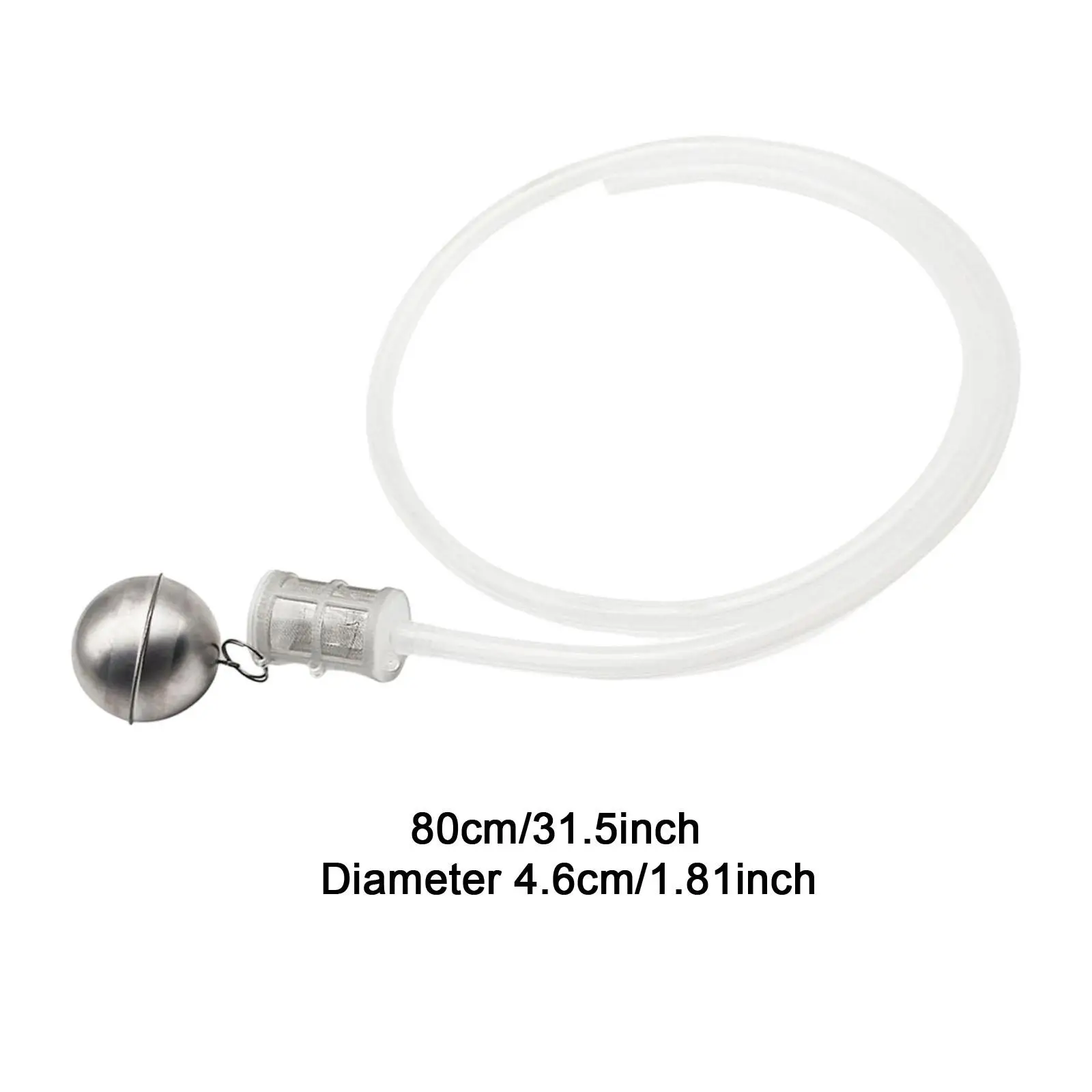 Silicone Tube Inline Easy to Use Liquid Tube Beer Keg Ball Float for Conical Rounder Fermenter Attachments