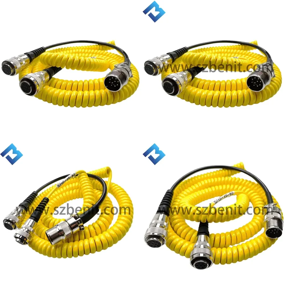 

2026 Hot Item High Quality Benit Electric Spiral Cable Right Side MMC-2000 Controller Triple Connectors 1.5M 04-02-02786