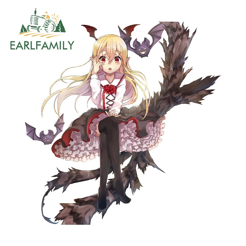 EARLFAMILY Vampy Granblue Fantasy Autoaufkleber Persönlichkeit Grafiken Autotürschutz Rückspiegel Kreative Dekoration