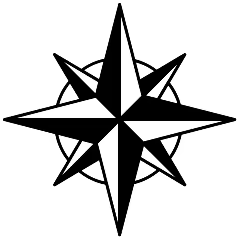 LYKX Eight-pointed Star Funny Car Sticker and Decal Vinyl Auto Car Stickers