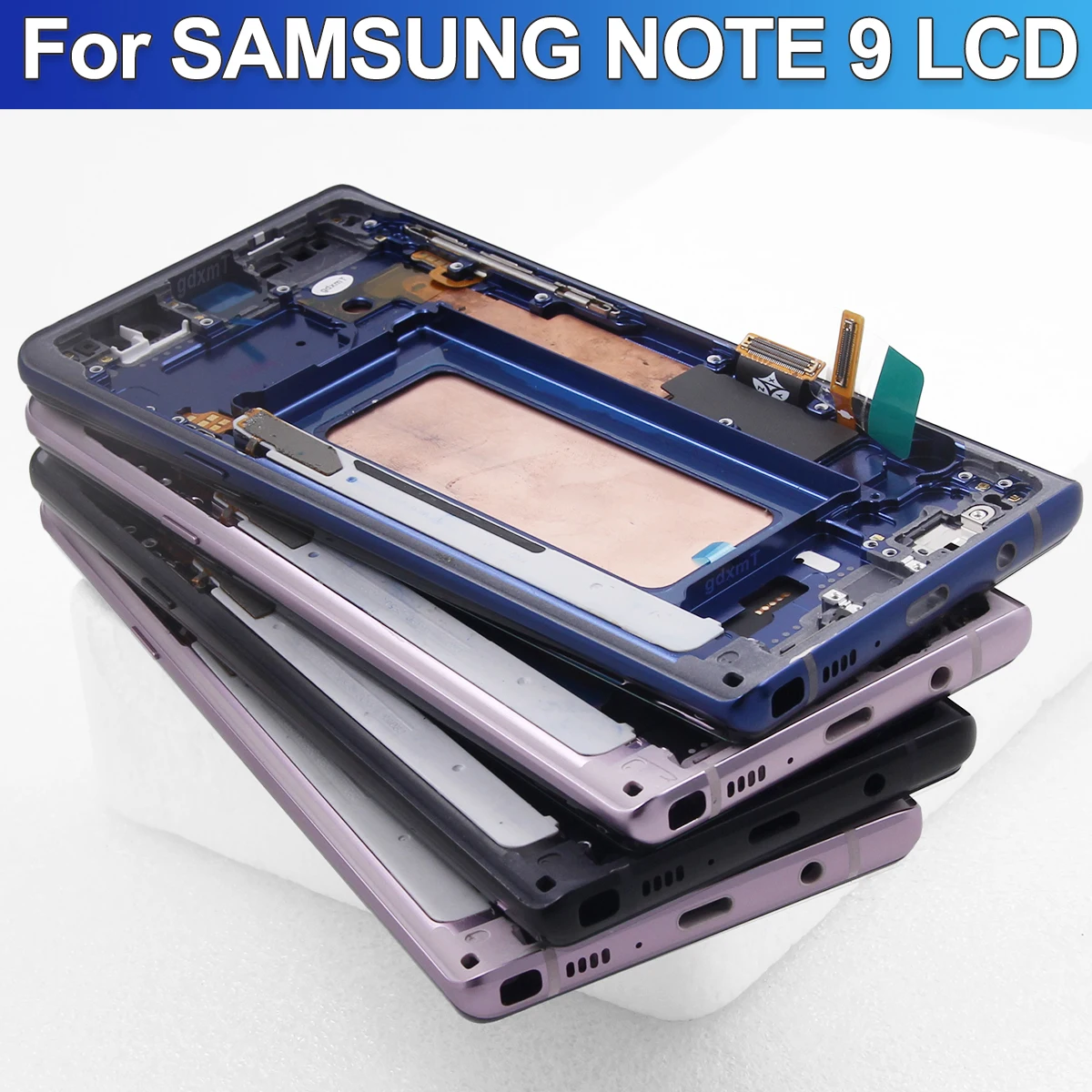 Note 9  For Samsung Note 9 Display with Frame N960F N960D/S Replacement LCD Touch Screen Digitizer Repair Parts Pass Tested