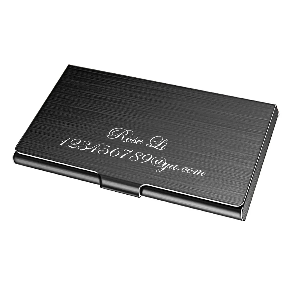 

Stainless Steel Metal Custom Business Cards Holder Affordable Name Card Printable Card Holder for Business Cards