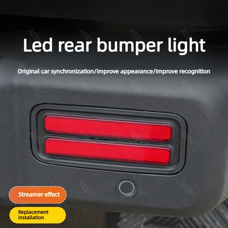 AEBY For BAIC 212 T01 LED Rear Bumper Fog Light Sync Turn Signal Sequential Tail Lamp Off-Road, Exterior Accessory