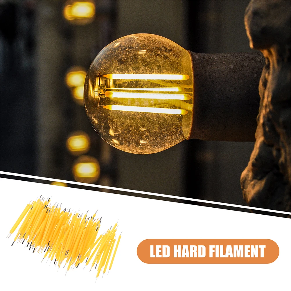 

50pcs LED Parts 3V 38mm 120mA Warm Light Bulb Chip Replacement Supply Accessory Diode Repair LED Lamp