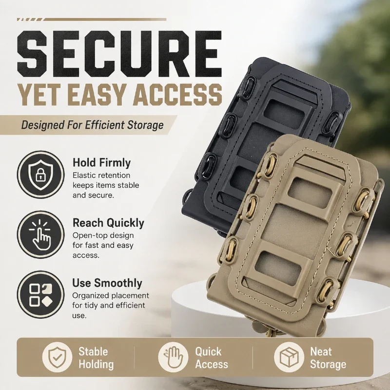 Portable Hobby Collectible Storage Pouch Multi‑Position Loops Durable Shell For Model Parts Organizing