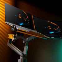 Dual screen monitor bracket Notebook 2-in-1 tray Robotic arm lifting frame