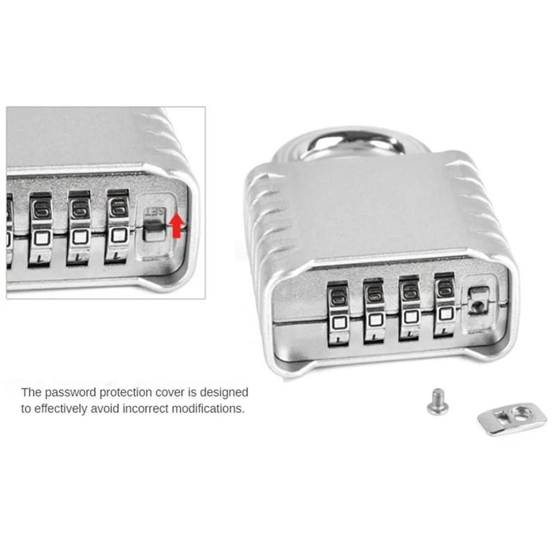 ABKL-Cadeado de combinação resistente, cadeado externo, bloqueio de combinação mecânica para armários, portões