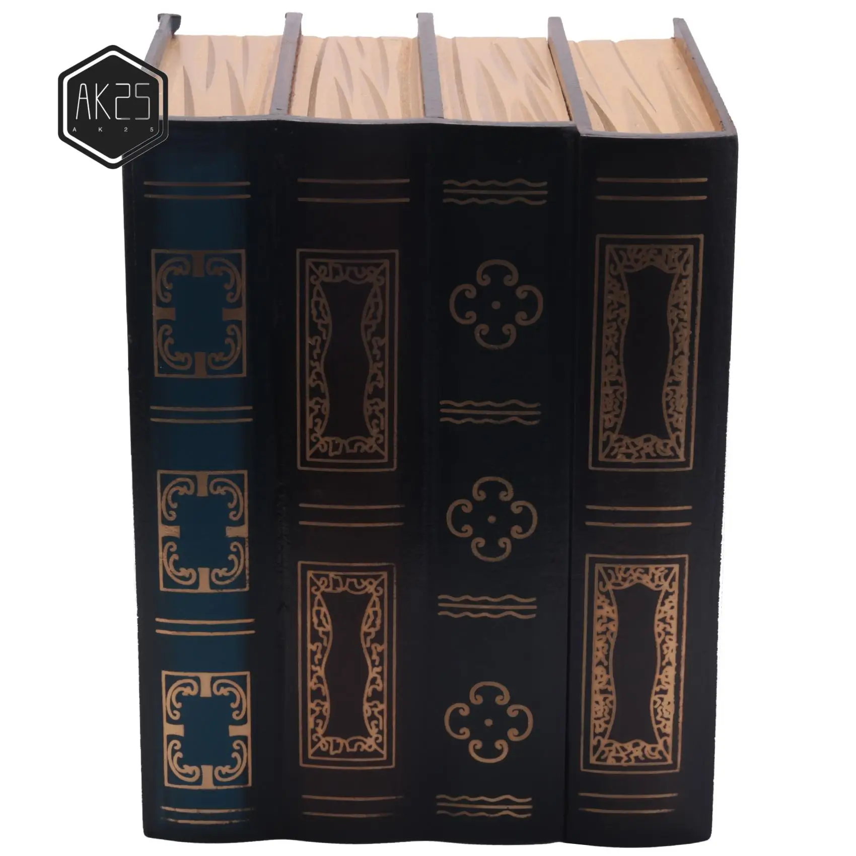 

AK25-подставка для книг, винтажный реквизит для хранения книг, упаковка для хранения ювелирных изделий, учебная книга, украшения, деревянные антикварные классические декоративные украшения