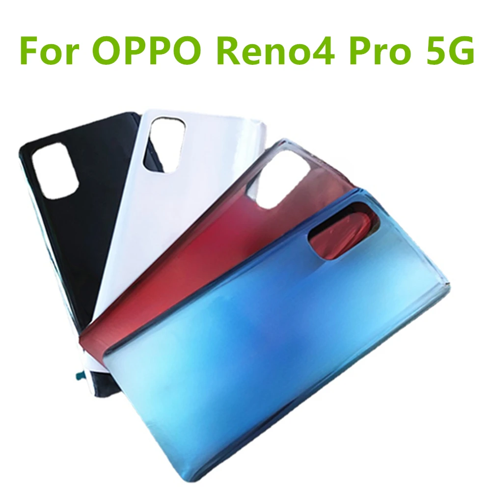 New  For OPPO Reno4 Pro 5G Battery Back Rear Cover Door Housing For Reno 4 Pro CPH2089 Battery Back Cover Replacement